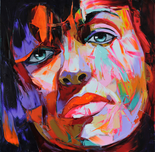 Francoise Nielly Portrait Palette Painting Expression Face058